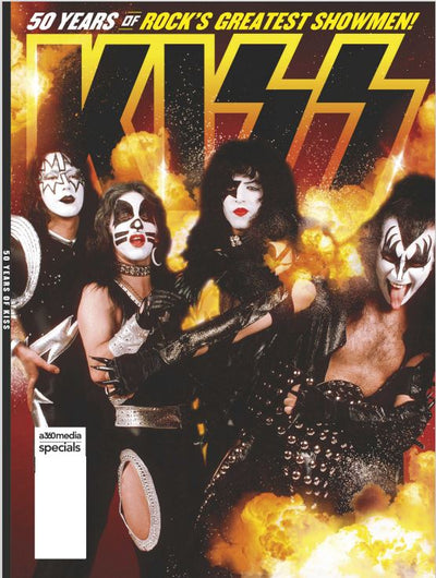 KISS - 50 Years Of Rock's Greatest Showmen: How they Invented Their Onstage Alter Egos, Gene Simmons, Paul Stanley, Ace Frehley, and Peter Criss Ultimate Determination To Succeed - Magazine Shop US
