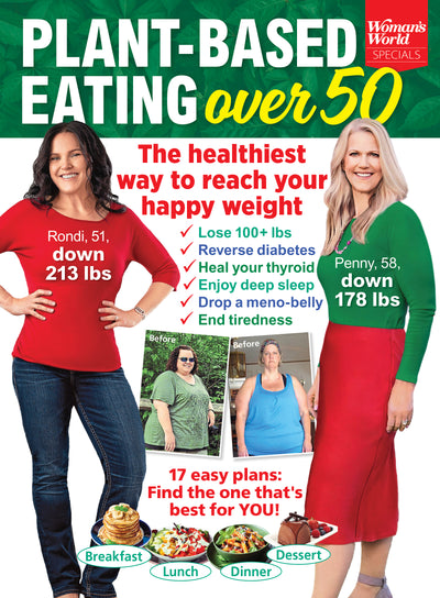 Woman's World Specials - Plant Based Eating Over 50: 17 Easy Healthy Ways To Reach Your Happy Weight, Enjoy Deep SLeep, Reverse Diabetes & More! - Magazine Shop US