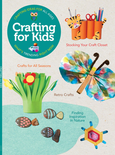 Crafting for Kids - Crafts for all Seasons & Levels: Inspire Kids Of All Ages & Interests, Recycling, Upcycling, Retro Crafts, Stocking The Craft Closet, Spark Your Kid To Start Crafting! - Magazine Shop US