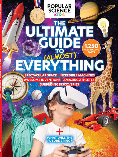 Popular Science Kids - The Ultimate Guide to Almost Everything! 1,250 Fascinating Facts About Spectacular Space, Incredible Machines, Awesome Inventions, Amazing Athletes & Surprising Discoveries! - Magazine Shop US