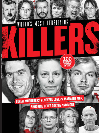 Worlds Most Terrifying Killers - 100 Horrific Stories of Evil: Jeffrey Dahmer John Wayne Gacy Dolden State Killer The Bayou Strangler Plus! Little-Known Female Slayers - Magazine Shop US