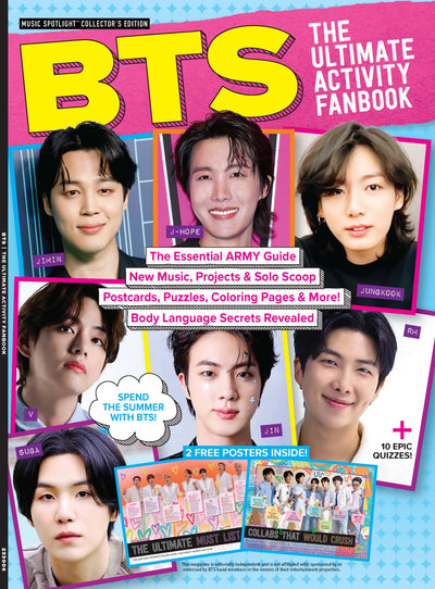 BTS - The Ultimate Activity Fanbook: Summer 2023 Update, Postcards, Puzzles, 10 Quizzes, Coloring Book Pages & Play BTS Bingo! - Magazine Shop US