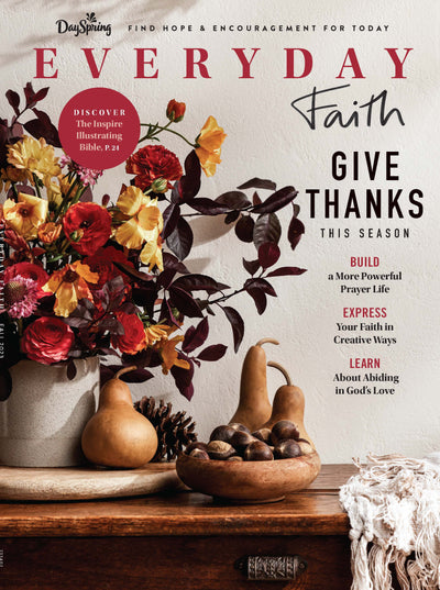 DaySpring - Everyday Faith: Give Thanks this Fall Season, Build A Powerful Prayer Life, Express Your Faith In Creative Ways, Learn About Abiding In Gods Love - Magazine Shop US