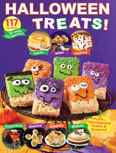 Halloween Treats - 117 Recipes So Easy It's Spooky: Featuring Cakes, Cookies, Cocktails, Snacks, Dinners & More! Featuring A Bonus Which Includes Thankgiving Feasts & Desserts! - Magazine Shop US