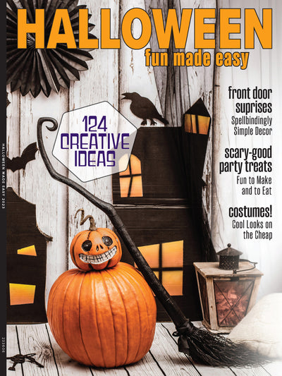 Halloween Fun Made Easy - 124 Creative Ideas: Spellbinding DIY Décor, Tim Burton Cutouts, No-Carve Pumpkin, Kid-Friendly Crafts, Costumes, Treats, Party Bites, Adult Drinks, Spooky Home & Yard Tips! - Magazine Shop US