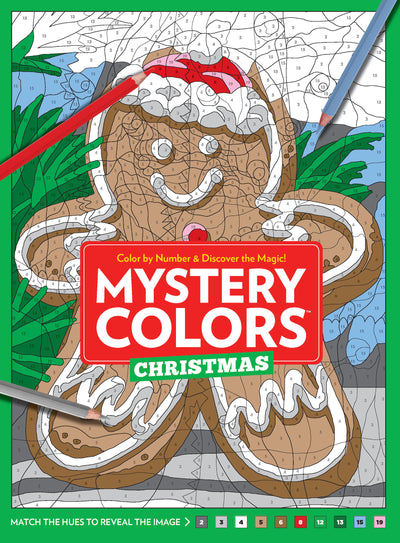 Mystery Colors - Christmas Color By Number: Unveil Festive Scenes With Fun Clue-Driven Puzzels, Relax & De-Stress Through Art, Guess Yuletide Illustrations, Boost Creativity With Markers & Pencils! - Magazine Shop US