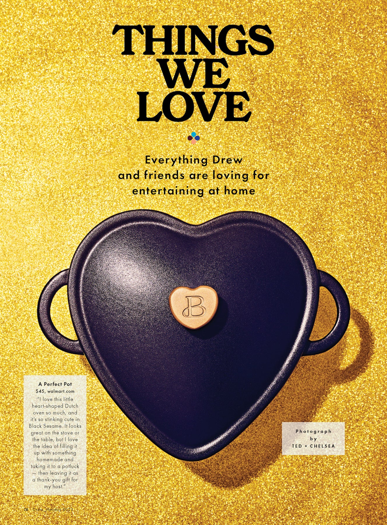 Drew Barrymore Heart-Shaped Dutch Oven