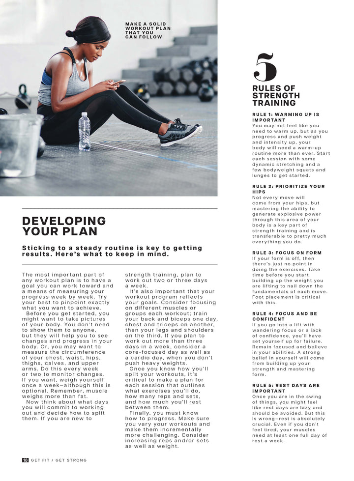 Get Fit, Get Strong - Woman's Guide To Muscles: Beginner Friendly At-H ...