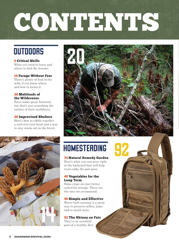 Backwoods Survival Guide - Living Off The Land No. 26: 200+ Tips, Spri ...