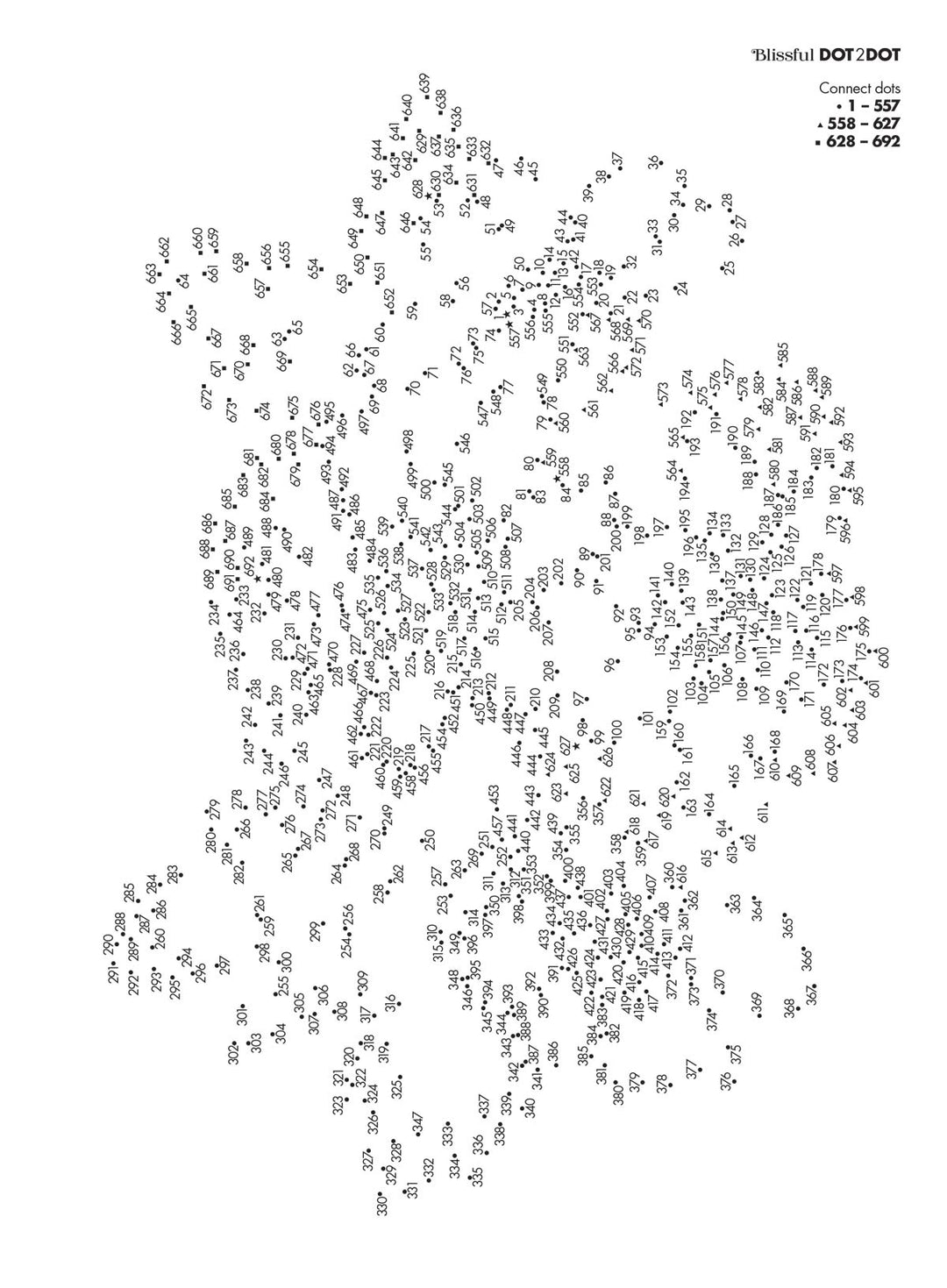 Blissful - Calming Dot To Dot: Large Print, Including