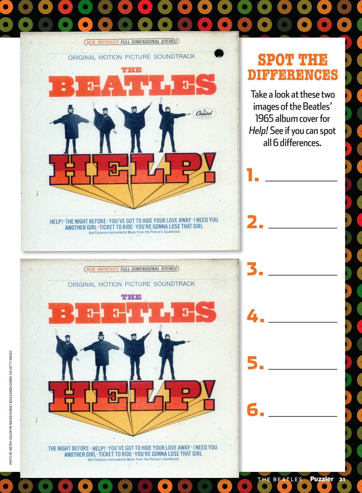 TV Guide Puzzler - The Beatles: Dive Into A World Of Trivia, Solve
