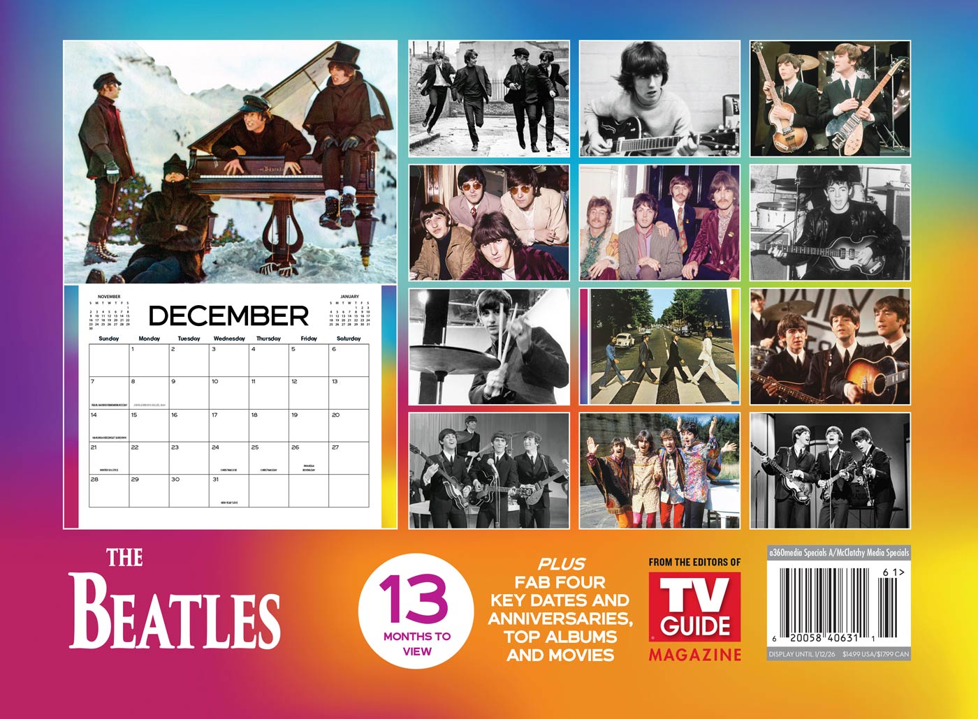 TV Guide - 2026 Beatles Calendar: 50+ Iconic Photos Celebrating
