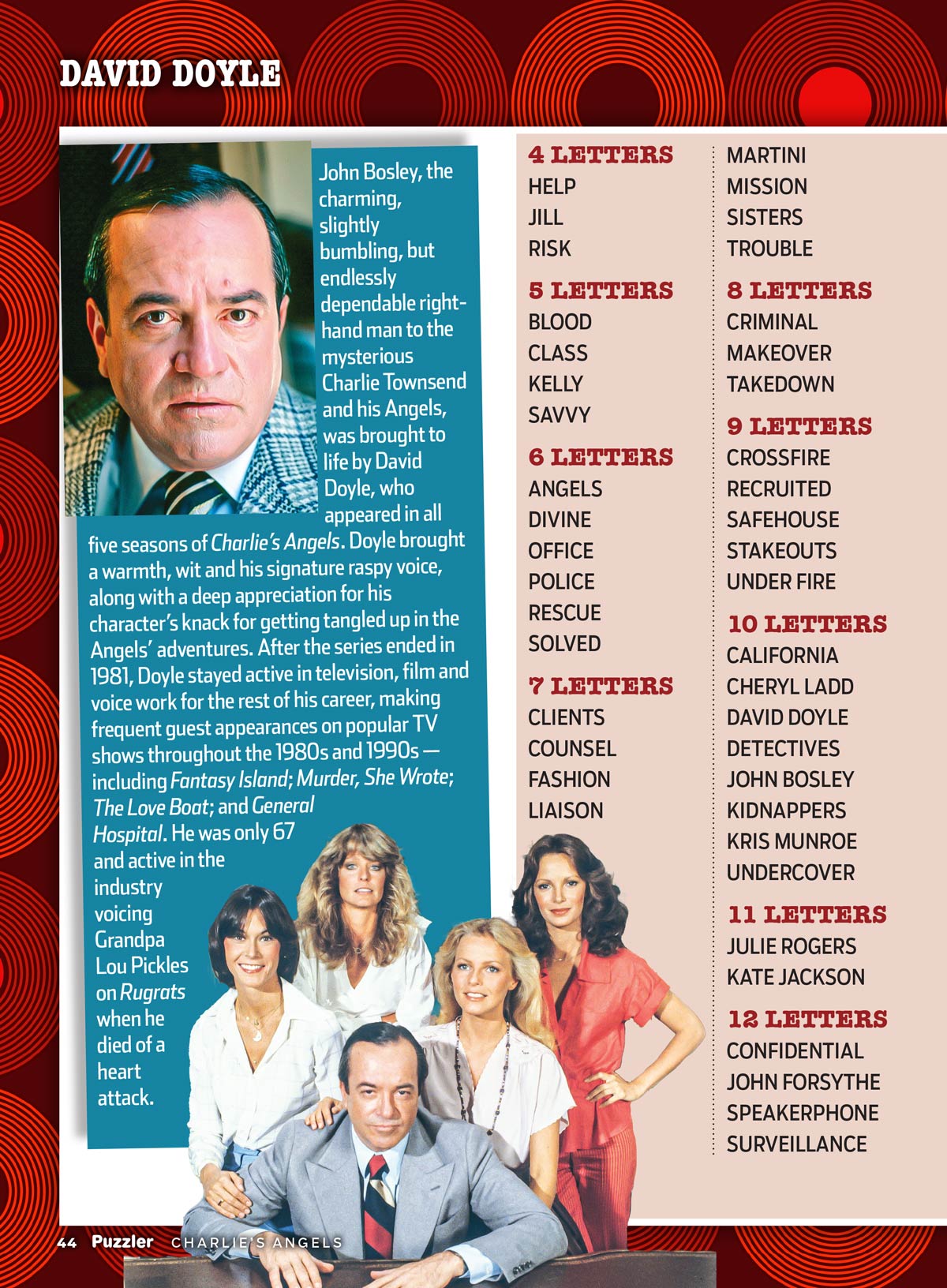 TV Guide - Charlie's Angels 50th Anniversary Puzzler: Puzzles