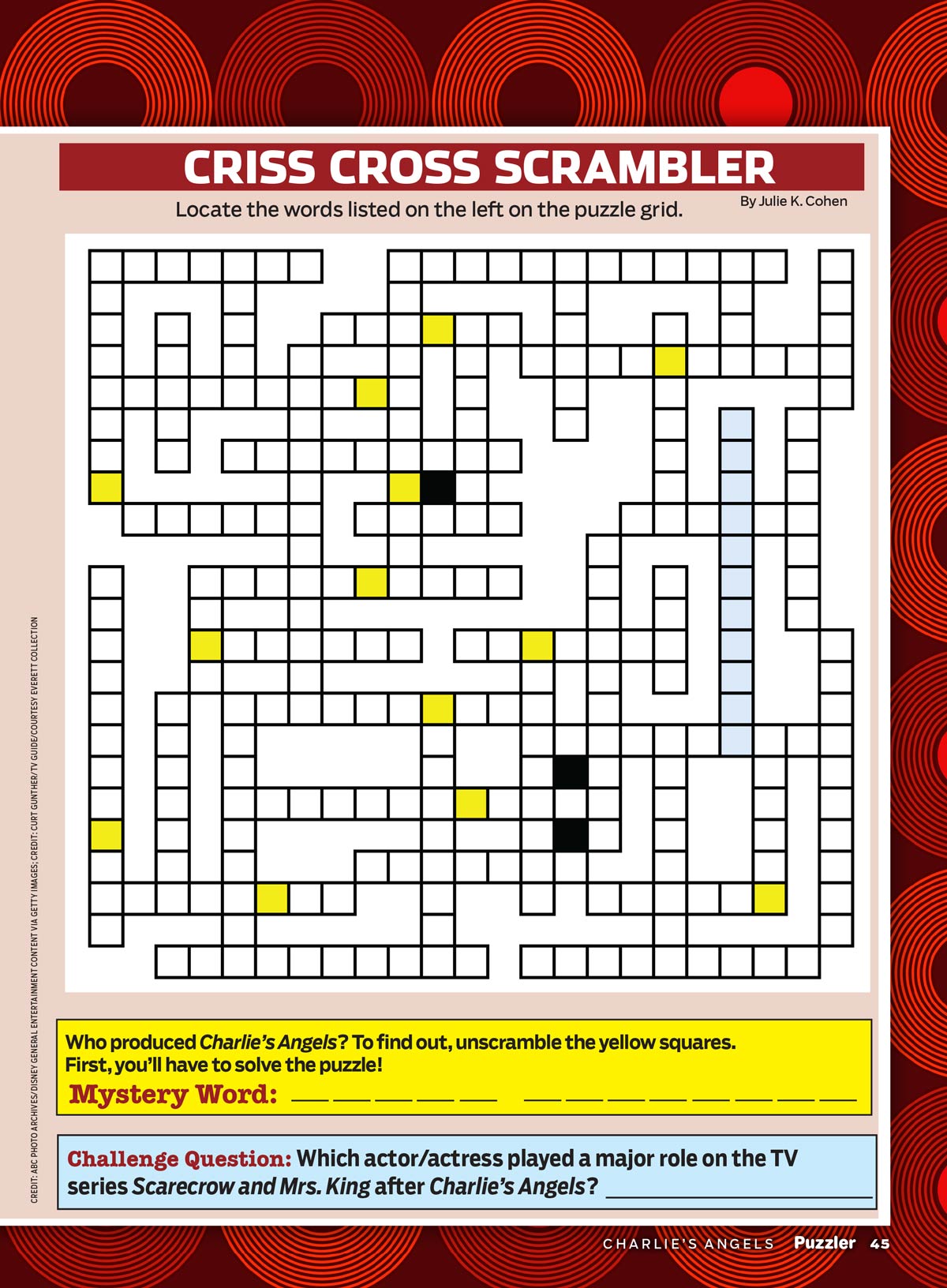 TV Guide - Charlie's Angels 50th Anniversary Puzzler: Puzzles