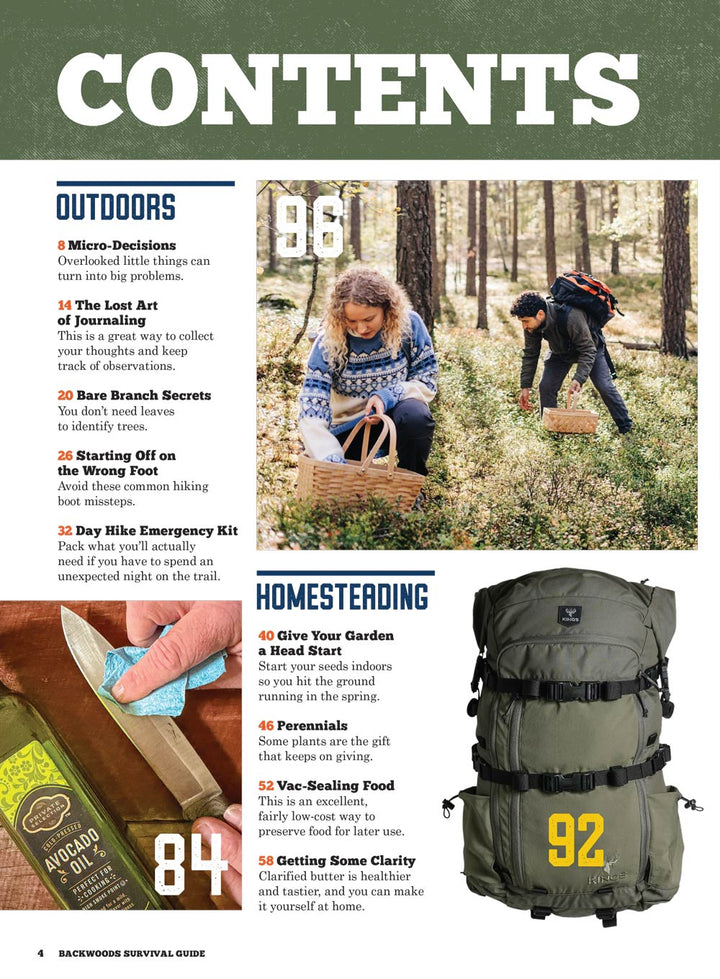 Backwoods Survival Guide - Living Off The Land No. 37: 200+ Tips For S ...