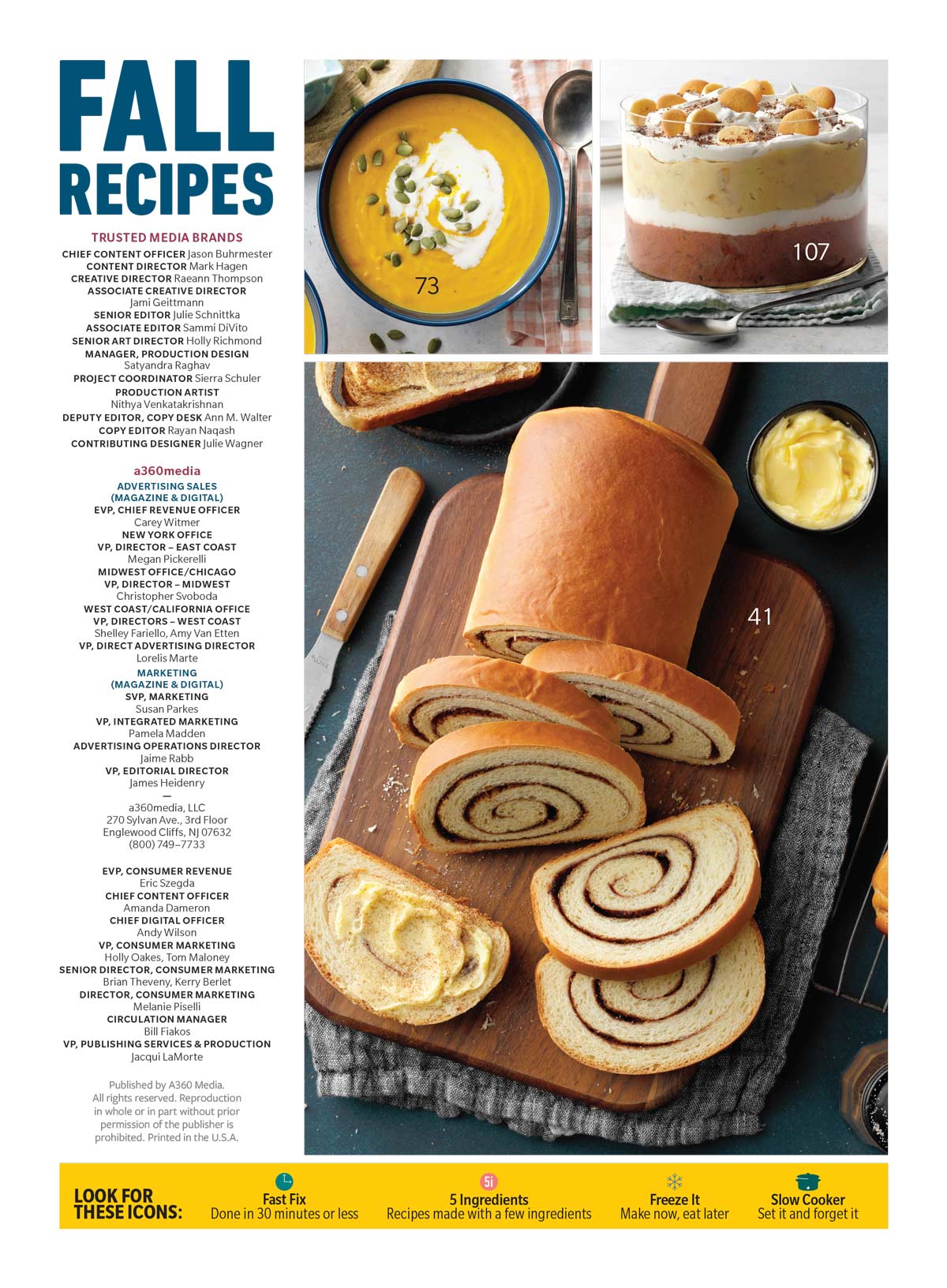 Fall Cooking Magazine Taste Of Home - Fall Recipes: 105 Quick & Easy Comfort Foods, Game-Day ...