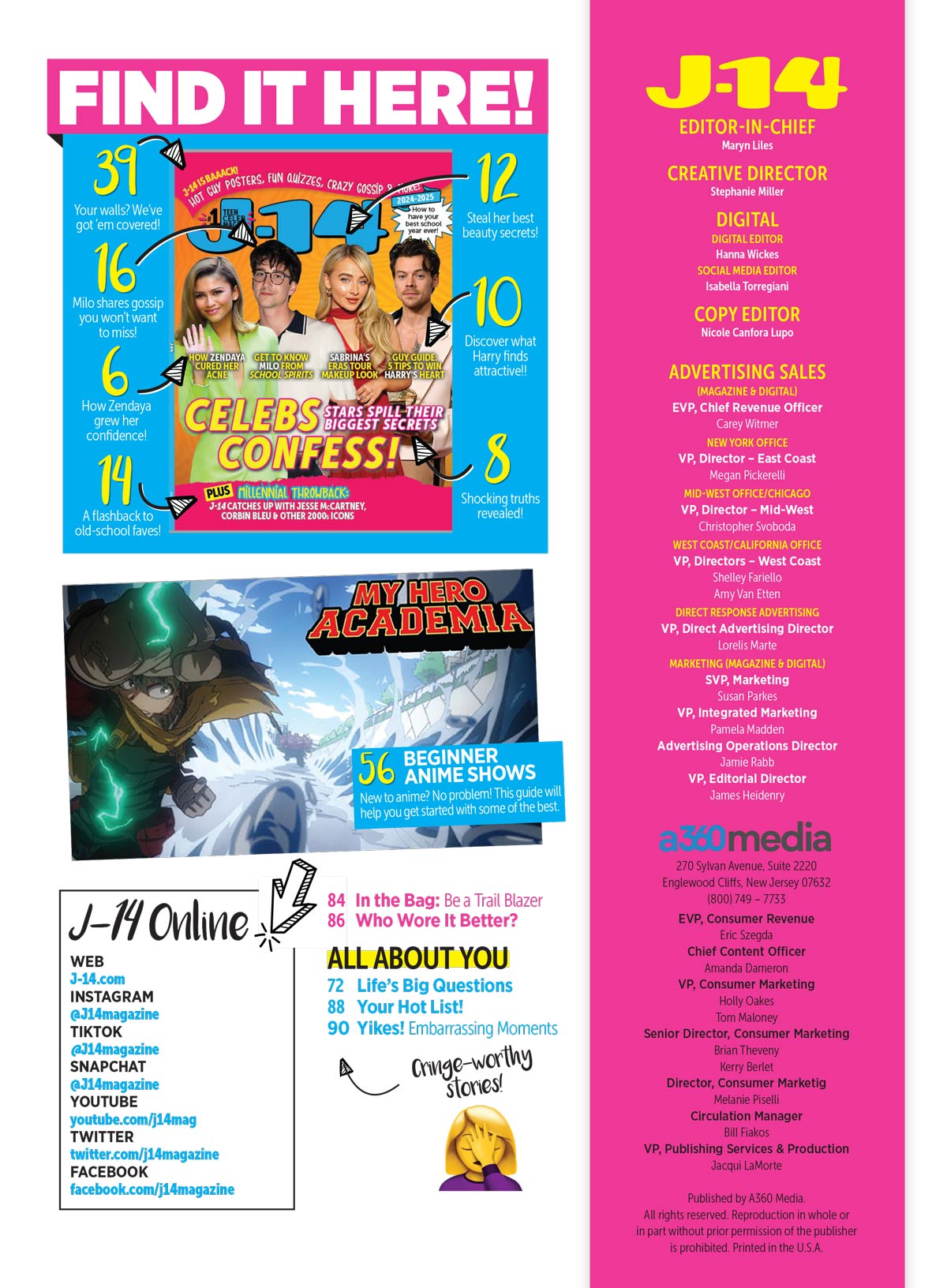J-14 - Celebs Confess! Exclusive Interviews, How Zendaya Cured Her