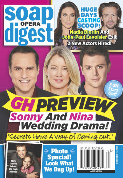 Soap Opera Digest - 10.16.23 General Hospital Preview Sonny and Nina Wedding Drama - Magazine Shop US