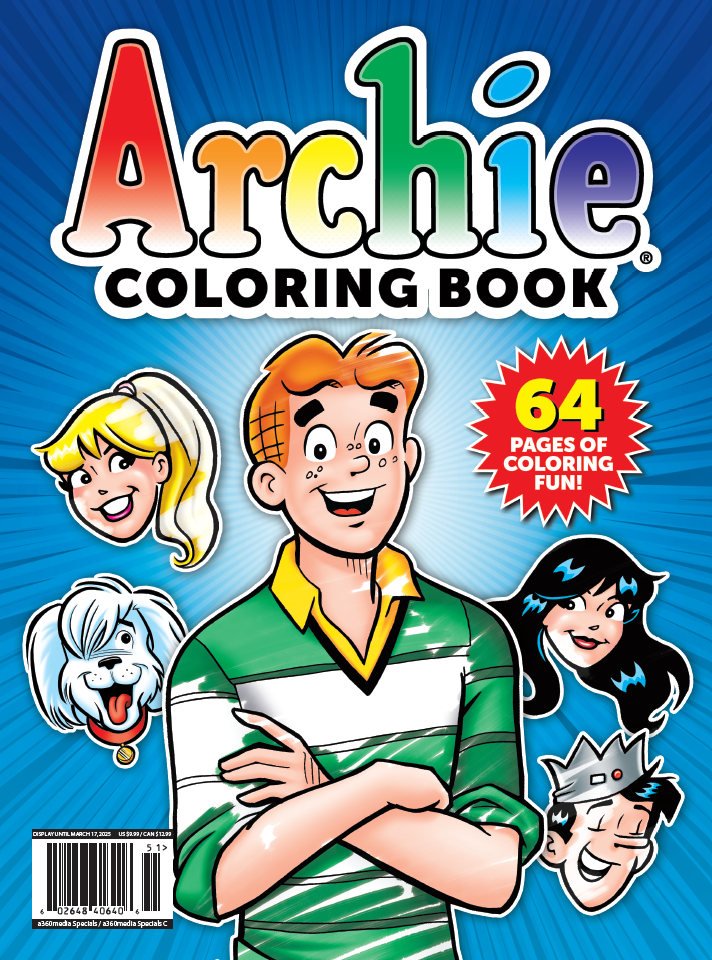 Archie Coloring Book - 64 Pages Of Coloring Fun With Archie, Betty, Ve ...