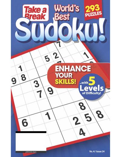 World's Best Sudoku Vo. 4 / Issue 24 Containing 293 Puzzles With 5 Levels Of Difficulty - Magazine Shop US