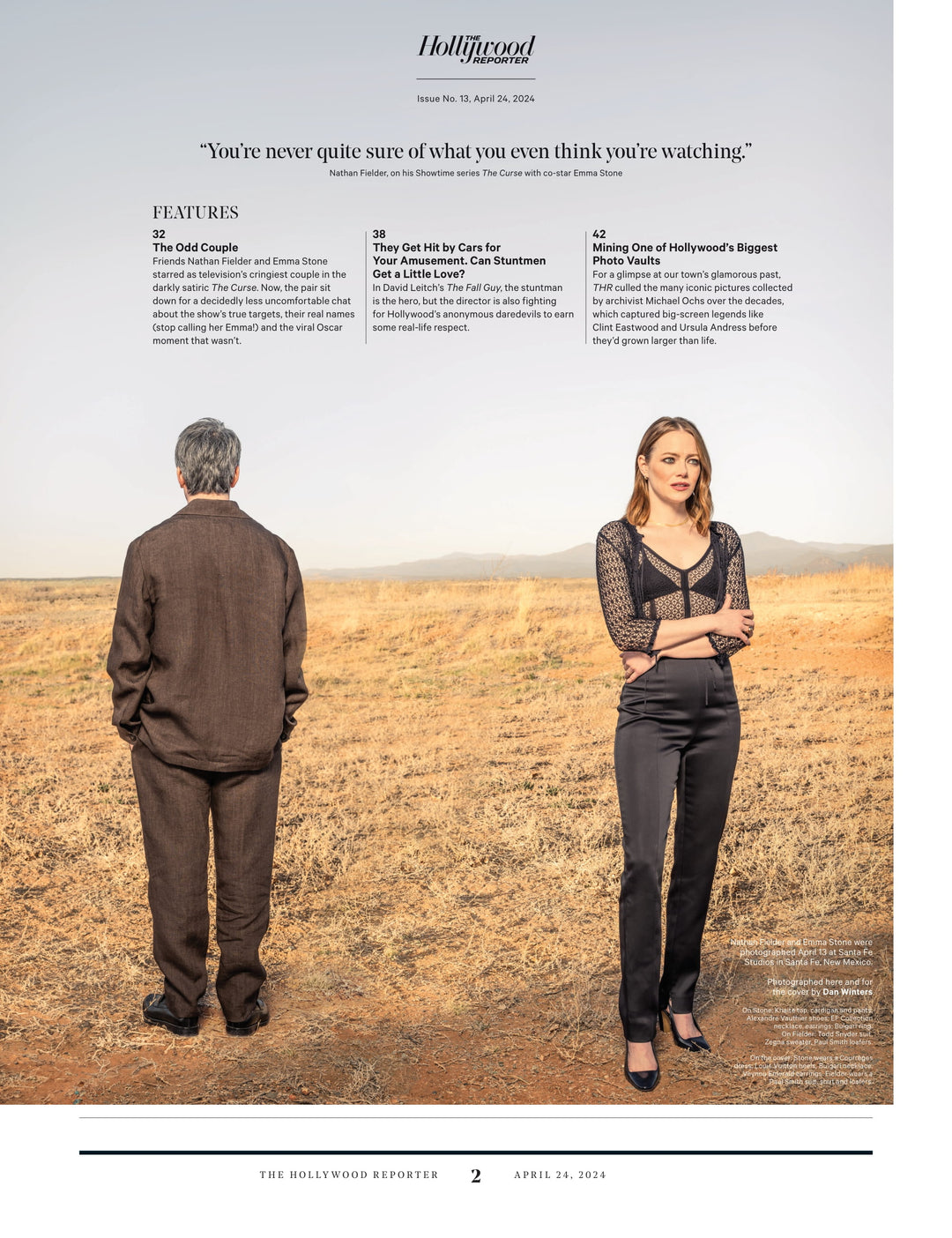 The Hollywood Reporter - 24.04.24 Edition: Nathan Fielder & Emma Stone –  Magazine Shop US