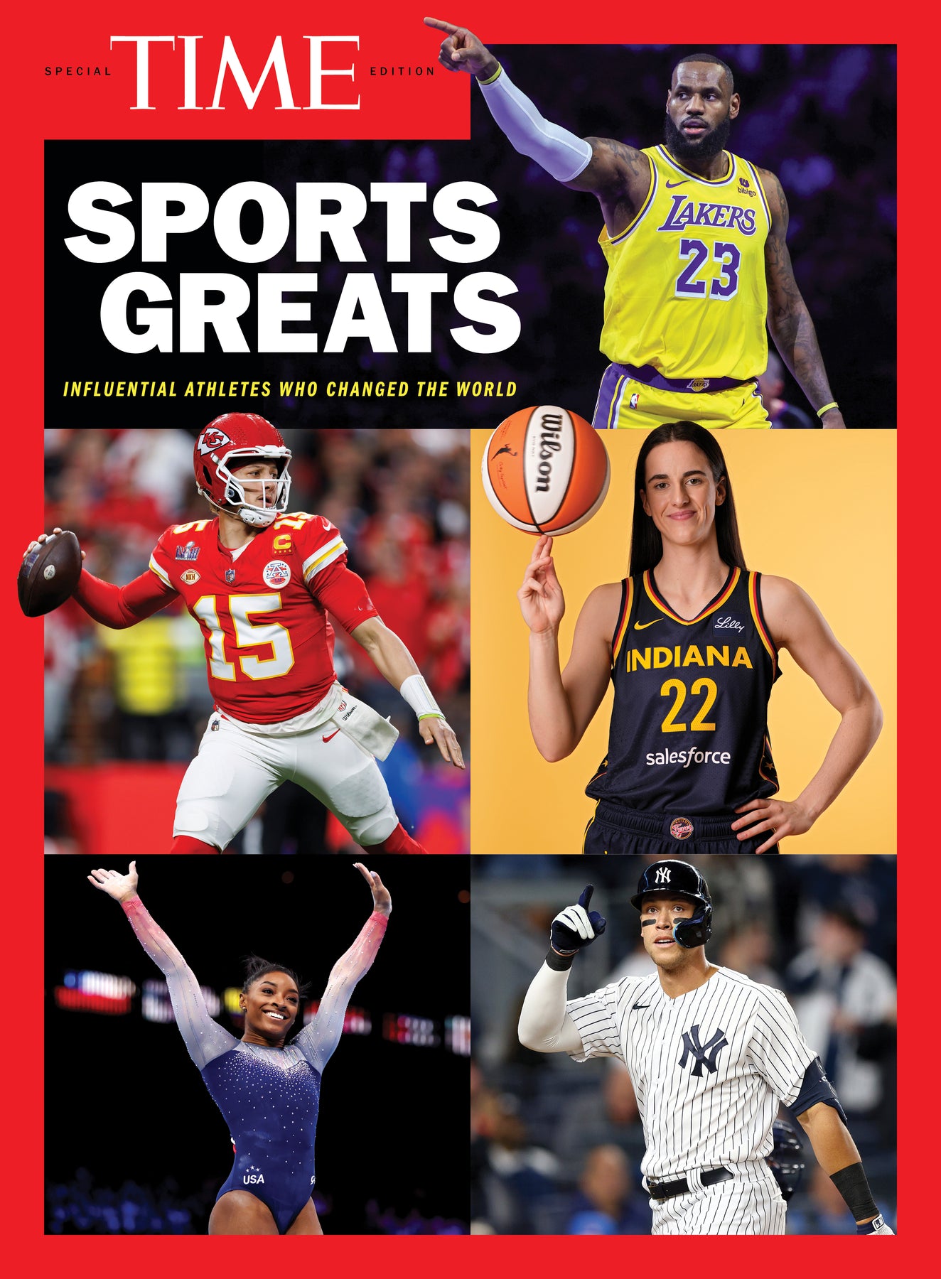 Time Football Magazine TIME Special Edition - Sports Greats Past & Present: Influential Athle ...