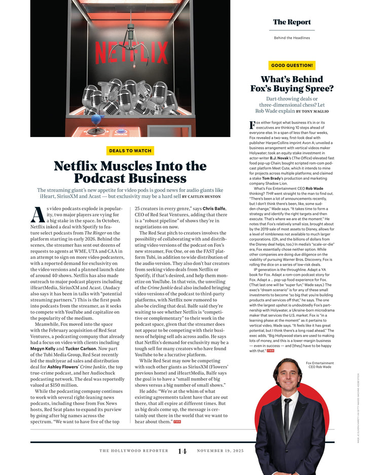 The Hollywood Reporter - 25.11.19 Edition: The Beauty Issue, Julia