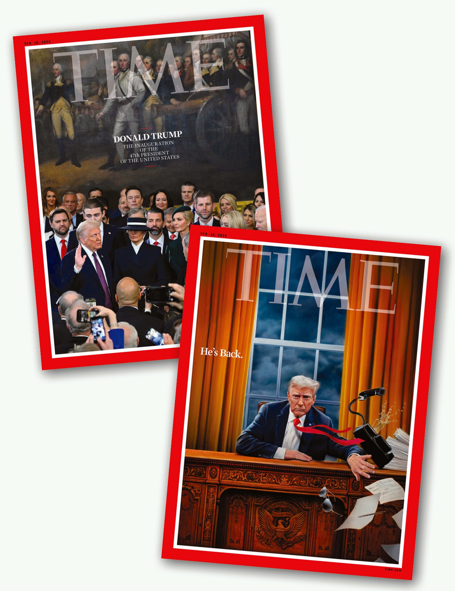 Magazine Inaguration TIME Magazine - 02.10.25 Edition: President Trump Inauguration, 47th P ...