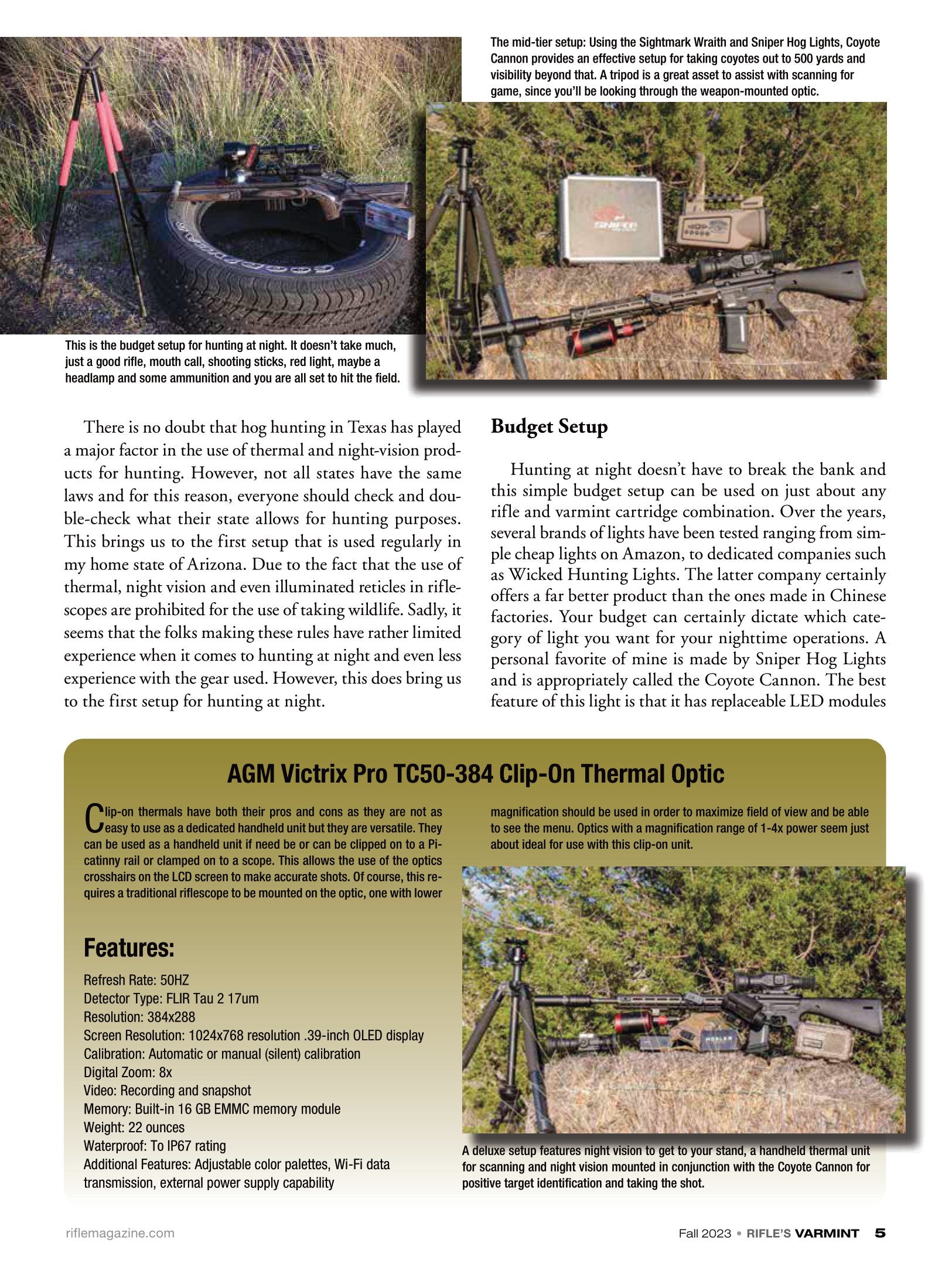 Varmint Rifles & Cartridges Fall 2023 - Varmint Hunting, Night Setups ...