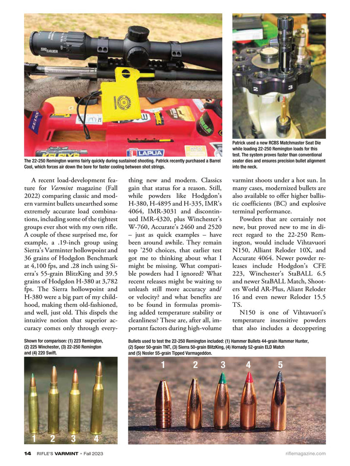 Varmint Rifles & Cartridges Fall 2023 - Varmint Hunting, Night Setups ...