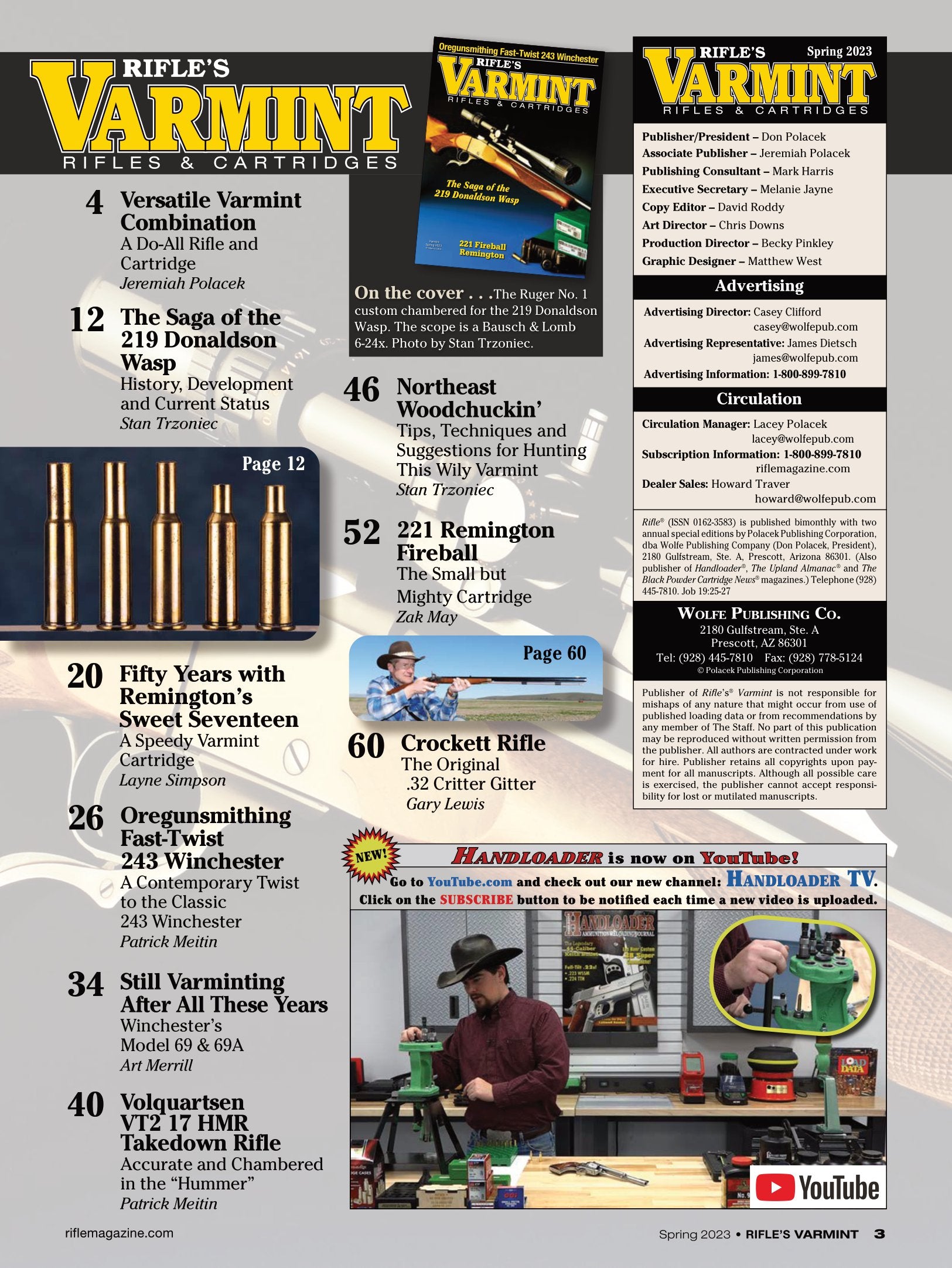 Varmint Rifles & Cartridges Spring 2023 - Tips, Techniques & Suggestio ...