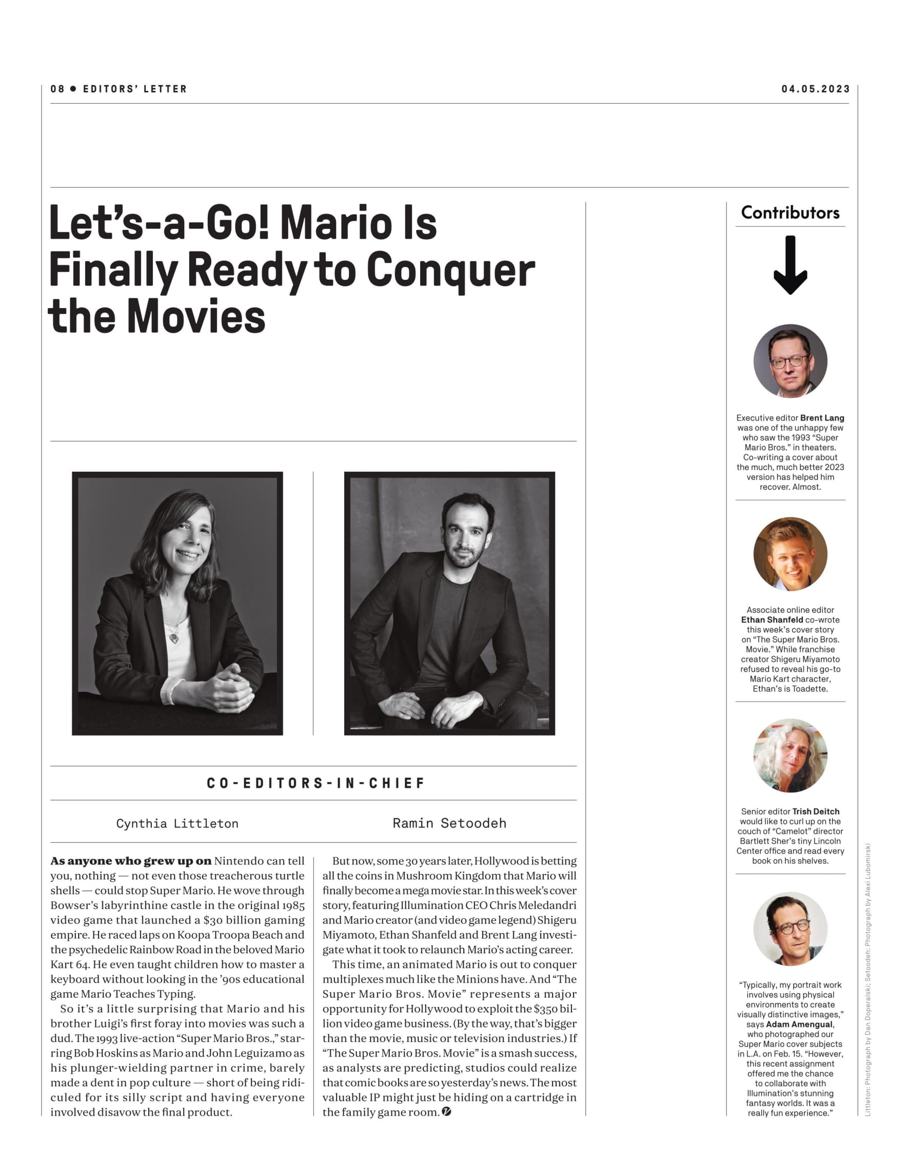 Variety - 23.04.05 Edition: Mario Number One! Can Nintendo's Biggest S ...