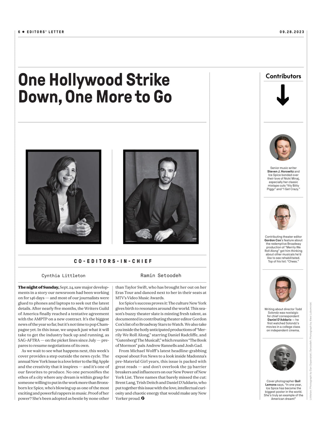 Variety - 23.09.28 Edition: The New York Issue, Ice Spice's