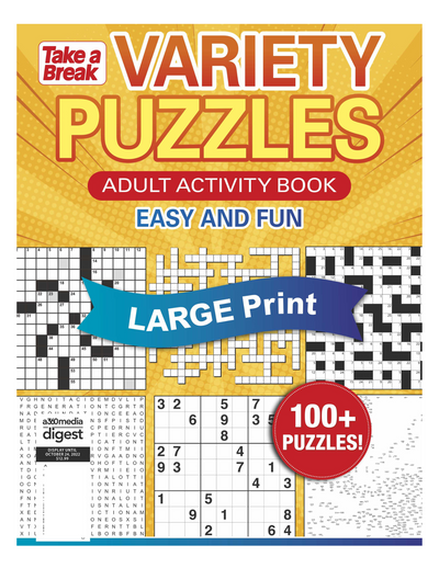 Variety Puzzles - Unplug and Unwind! Adult Activity Book: Easy and Fun with over 100+ Puzzles! - Magazine Shop US