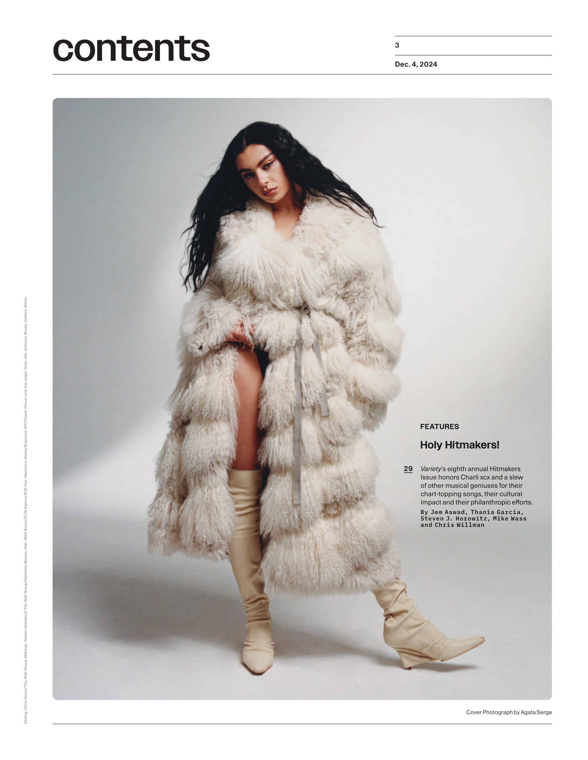 Variety - 24.12.04 Edition: Hitmakers Of The Year Charli XCX