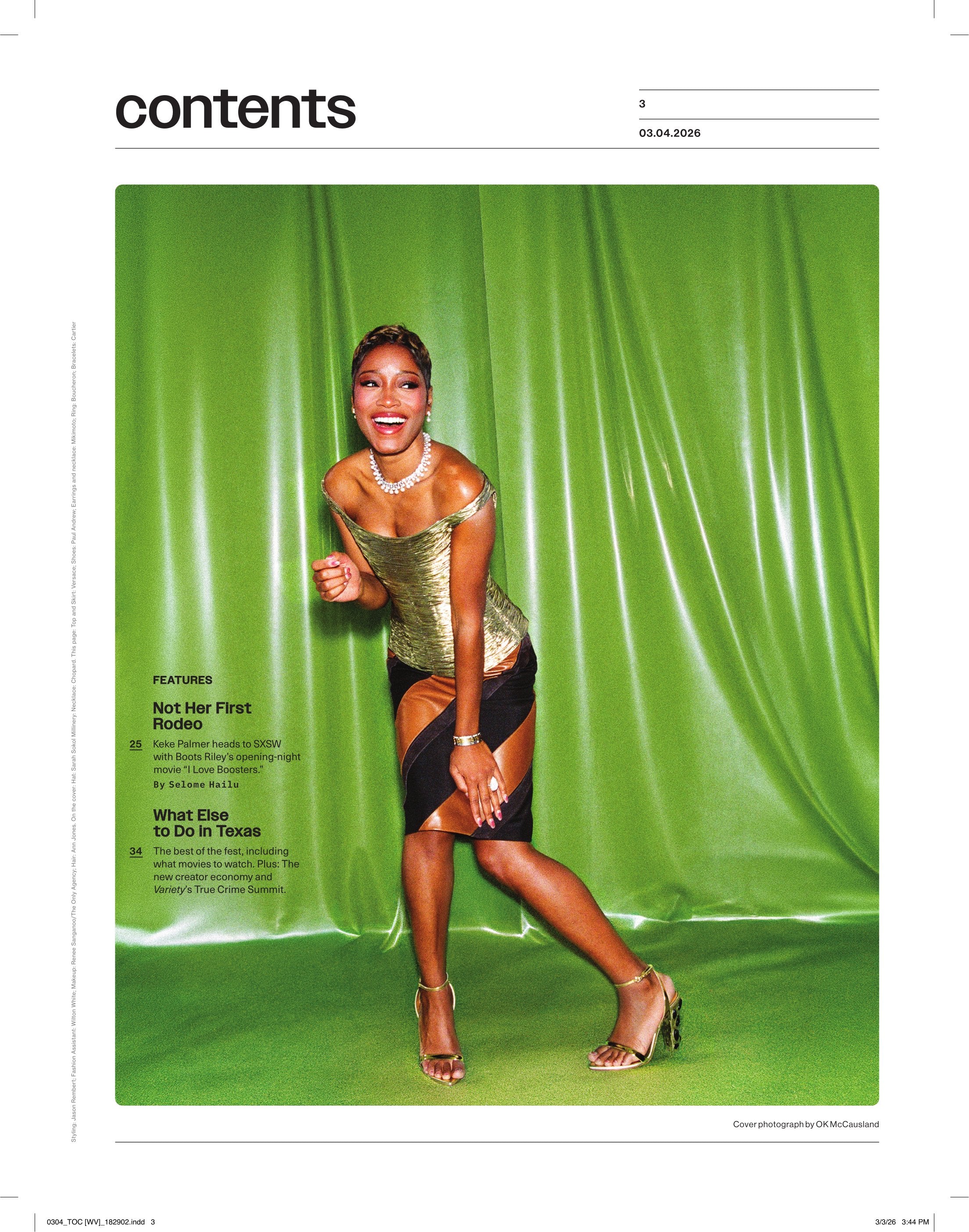 Variety - 26.03.04: Not Keke Palmer's First Rodeo, SXSW Issue, 10
