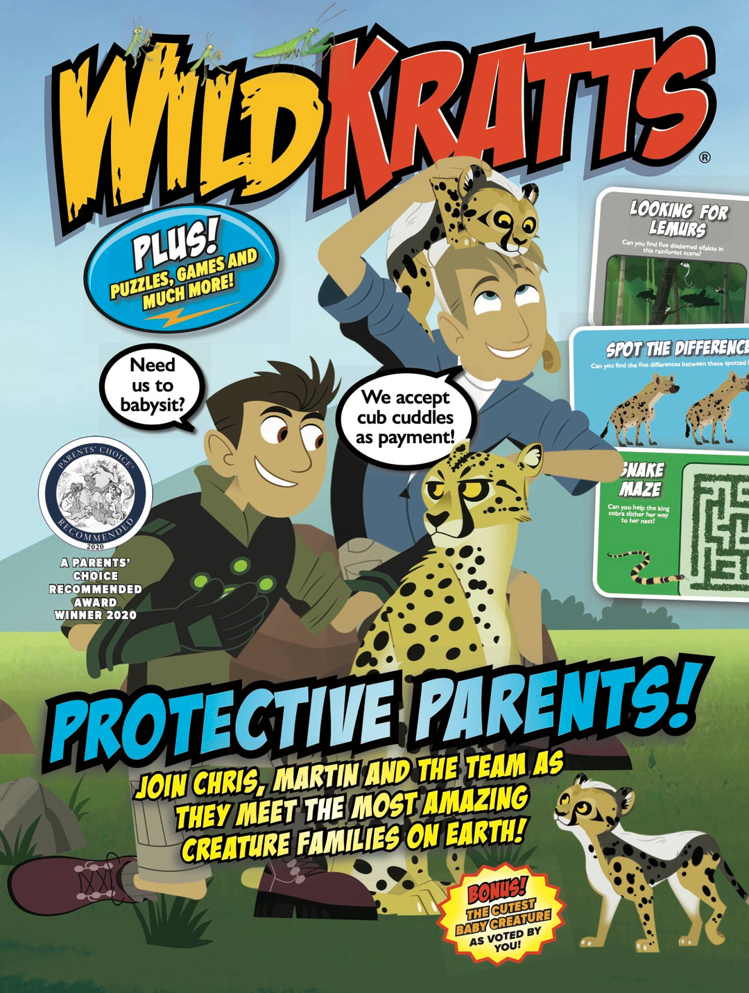 Wild Kratts - 26 Protective Parents: Kids Games, Survival Skills, Crea –  Magazine Shop US