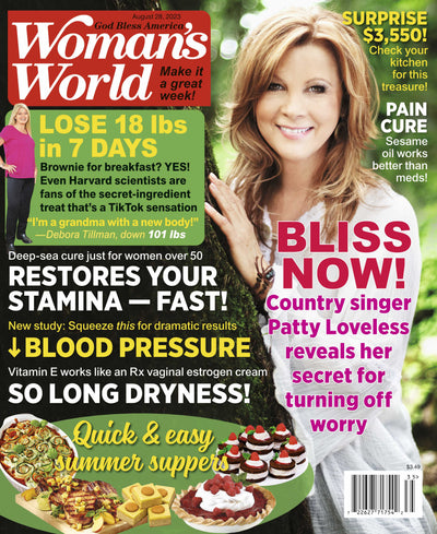 Woman's World - 08.28.23 Patty Loveless Reveals Her Secret for Turning Off Worry - Magazine Shop US