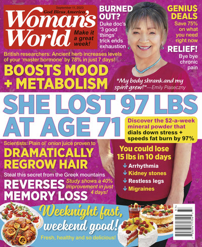 Woman's World - 09.11.23 She Lost 97 lbs at the Age 71 - Magazine Shop US