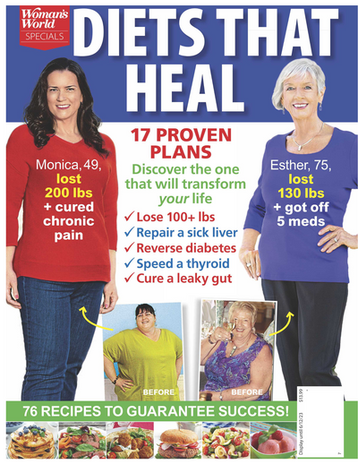 Woman's World Specials - Diets That Heal: 17 Proven Plans To Impact Your Well-Being: Weight Loss, Liver, Thyroid, GI System & More! - Magazine Shop US