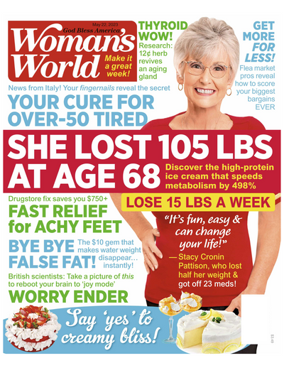 Woman's World - 05.22.23 She Lost 105 lbs at Age 68 - Magazine Shop US