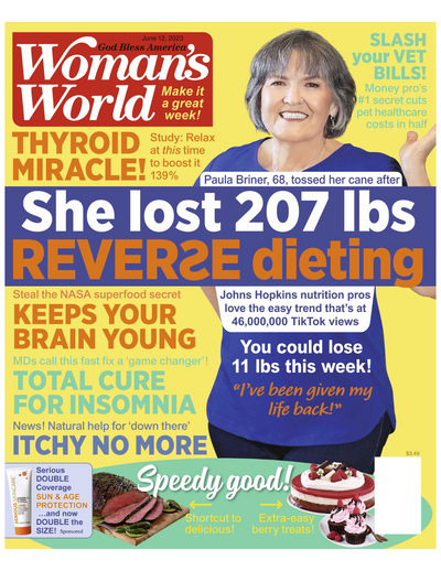 Woman's World - 06.12.23 She Lost 207 lbs Reverse Dieting - Magazine Shop US
