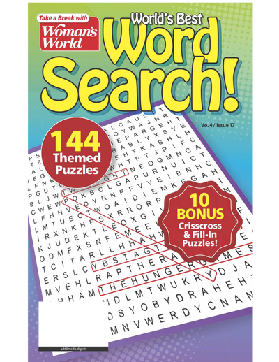 World's Best Word Search! Vo. 4 / Issue 17 - 144 Themed Puzzles & 10 Bonus Crisscross & Fill-in Puzzles! - Magazine Shop US