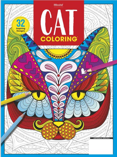 Blissful - Cat Coloring Book: 50+ Images Presented In Our Trademarked Coloring Format To Uplifted, Fulfill, Relax and Satisfy Your Inner Picasso - Magazine Shop US