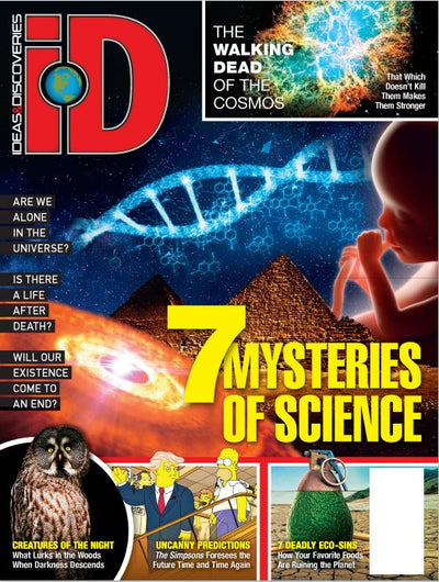 iD Ideas & Discovery - 7 Mysteries of Science: Are We Alone In the Universe, Is there A Life After Death, Will Our Existence Come To An End & More! - Magazine Shop US