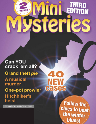 Mini Mysteries - Third Edition: Can you Crack All 40 New Cases? Watch Out for Misdirection, Red Herrings And Secret Codes From Theft To Sabotage To Murder! - Magazine Shop US