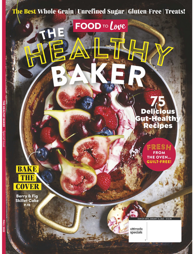 Food To Love - Healthy Baker, 75 Delicious Gut-Healthy Recipes, Using Better For You Options: Nuts, Whole Wheat Flours, Unrefined Sugars & Seeds - Magazine Shop US