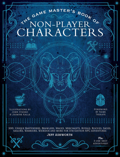 Game Masters - Book of Non Player Characters: More than 50 Hand-Drawn Illustrations of select NPCs, 3 Bonus One-Shot Adventures and a Foreword by Online Influencer Jasmine Bhullar! - Magazine Shop US