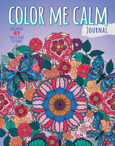 Color Me Calm - Journal Adult Coloring Book: Containing 47 Designs Ready For Your Unique Touch - Magazine Shop US